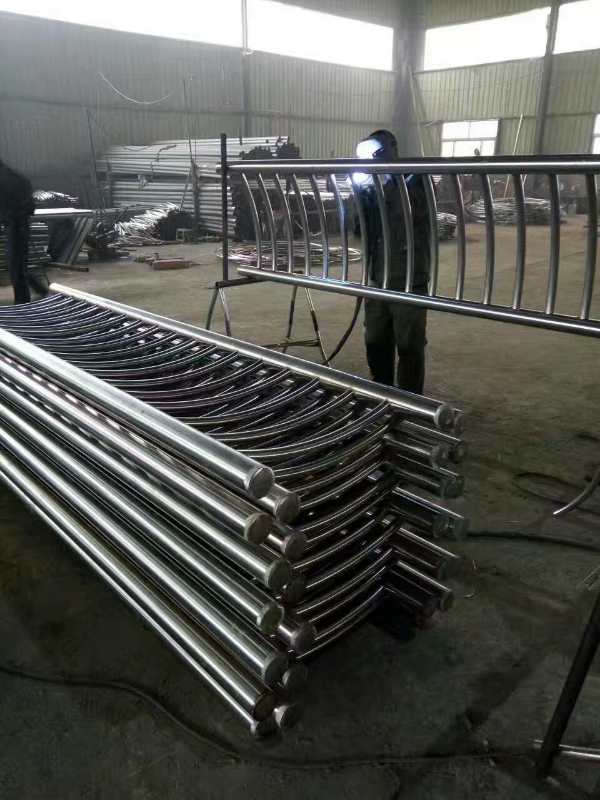 304不銹鋼河道護欄 防撞欄 防撞桿 不銹鋼圍欄 橋梁防撞護欄